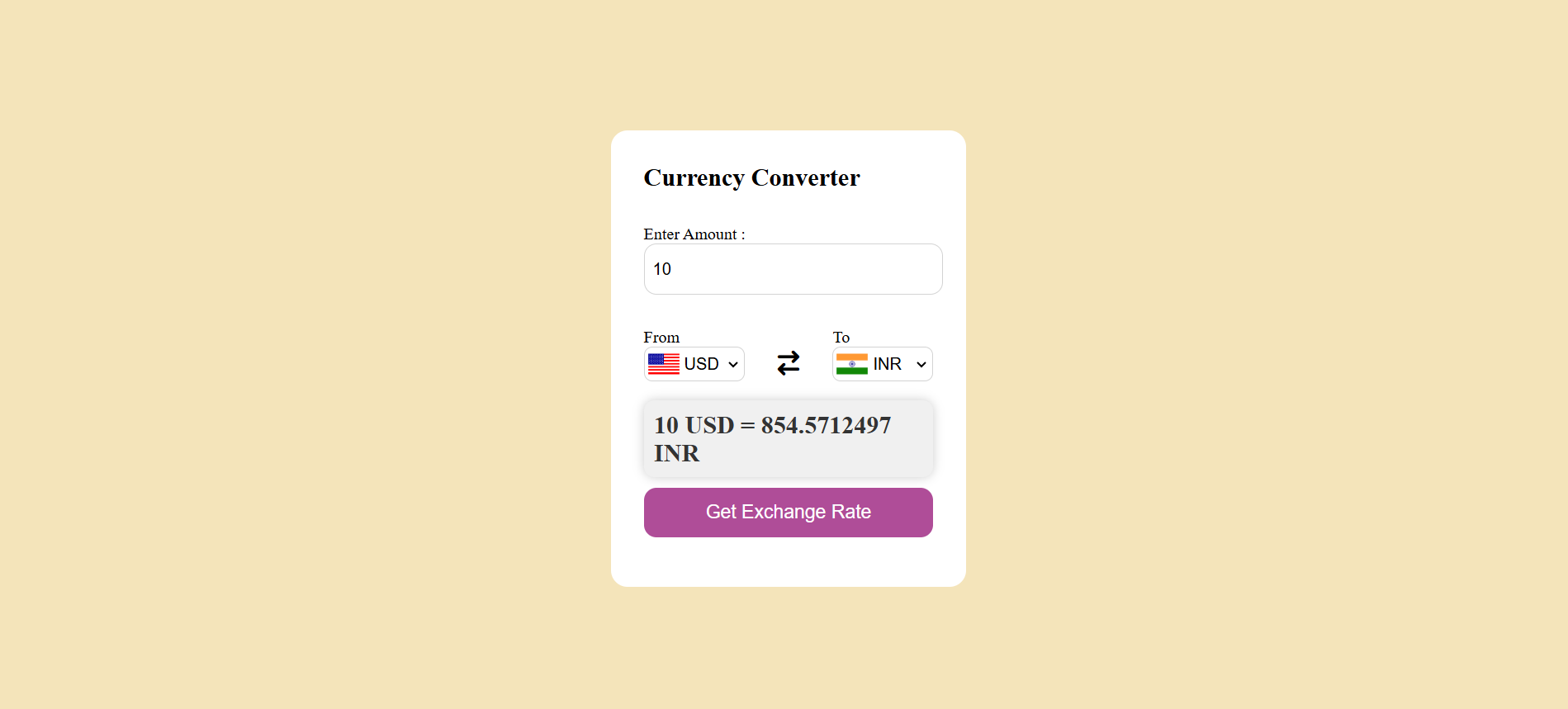 Currency Convertor